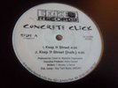 CONCRETE CLICK Keep It Street 12” vg+ rare indie hip-hop random rap Lifeline MA