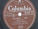 78 RPM CHARLES TRENET la mer FRENCH COLUMBIA BF 403 / FREE REG. SHIPPING