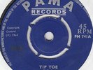 NORMAN T. WASHINGTON - TIP TOE, UK  Pama, PM 741  '68