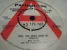 REY ANTON & THE PEPPERMINT MEN,GIRL,YOU DON'T KNOW ME .LISTEN TO BOTH SIDES