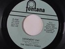 PRETTY THINGS: Come See Me / Judgement Day 45 (rare stock, 'checked titles' wol