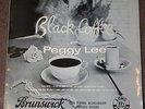 PEGGY LEE - BLACK COFFEE. (UK, 1953, 10 INCH ALBUM, BRUNSWICK, LA 8629)