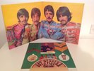 THE BEATLES 'SGT PEPPER' Laminated Jacket - Pink Flame Inner & The Card Cutouts