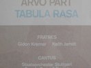 ARVO PART  TABULA RASA  Keith JARRETT Gidon  KREMER LP Record  ECM 1275 NEW 1984
