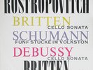 DECCA SXL 2298 WBG ED1 *ROSTROPOVICH BRITTEN* DEBUSSY SCHUMANN CELLO SONATAS