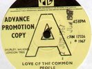 PENNSYLVANIA SIXPENCE   LOVE OF THE COMMON PEOPLE   1967 UK 
