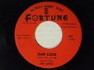 The Lapels 45 BAD LUCK / DUSTY ROADS   Fortune 862 M- doo wop