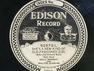 78 RPM -- Billy Murray & Walter Scanlan, Edison 52573, E