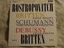 ROSTROPOVICH Britten & Debussy: Cello Sonatas DECCA Orig UK SXL wbg ED1 1962
