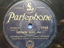 VICTORIA SPIVEY & LONNIE JOHNSON ’TOOTHACHE BLUES' RARE ‘RACE’ PARLOPHONE