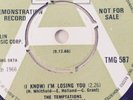 The Temptations ( I Know ) I'm Losing You Demonstration Copy Tamla Motown Single