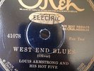 HOT 1920s JAZZ 78 RPM LOUIS ARMSTRONG Hot 5 WEST END BLUES Okeh SUPER COPY E+