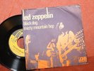 LED ZEPPELIN 45 rpm Black Dog/Misty Mountain Hop France PS yellow label (EX) con