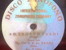 (P) DE NEGRI GIOVANNI Opera 78rpm Light Blue Zonofono 1564  Norma-Ah troppo tard