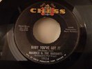 Northern soul Record 45RPM (7 inch) Maurice & The Radiants Baby You've Got It