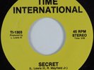 Modern Soul Boogie 45 L3 Secret TIME INTERNATIONAL HEAR NM