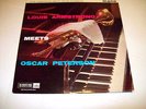 LOUIS ARMSTRONG MEETS OSCAR PETERSON HMV VERVE MON0 CLP 1328 LP RARE  EX