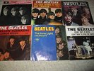 BEATLES-LOT-OF-6-VINYL-45's Rare Parlophone EP and Capital Records w/Sleeves