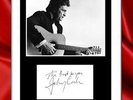 ULTRA COOL - JOHNNY CASH - MUSIC LEGEND - ORIGINAL HAND SIGNED AUTOGRAPH