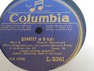LENER STRING QUARTET MOZART QUARTET IN B FLAT COLUMBIA L2357-2361