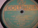 GREEK  78 RPM RECORD-  COLUMBIA 4780 / MR AND MRS. PAPAGIKAS