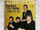 The Beatles 45 Record Picture Sleeve Only Capital Ticket To Ride/Yes It Is