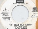 NOLAN PORTER IF I COULD ONLY BE SURE RARE ABC NORTHERN  SOUL MONO/ST ABC WLP 45