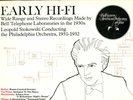 Bell Laboratories BTL 7901 EARLY HI-FI 1930s stereo recordings STOKOWSKI 1979 LP