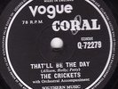 UK #1 BUDDY HOLLY & THE CRICKETS 78 