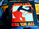 METALLICA KILL EM ALL original press MEGAFORCE records OLD BRIDGE NJ WHIPLASH