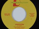 Reggae 45 DETERMINATION Freedom HEAR