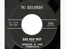 RODGER & THE TEMPESTS Bad Bad Way/Lament RARE garage rocker