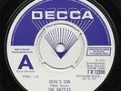 THE RATTLES devil's son 1973 UK DECCA DEMO 45