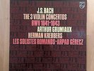 PHILIPS Grumiaux Bach 3 Violin Concertos Krebbers Gerecz Orig NM