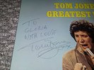 Tom Jones Greatest Hits LP Album Signed Autograph PERFECT Elvis Anka Elton Rock