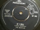 The Beatles If I Fell DP 562 UK PARLOPHONE EXPORT 7