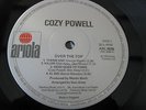 Cozy Powell OVER THE TOP UK LP 1ST TRANSLUCENT PLUM VINYL  TWO PLAYS MINT MINUS