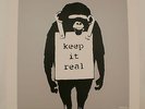 BANKSY ART COVER KEEP IT REAL LAUGH NOW 12
