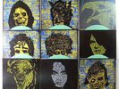 Complete Set of 9 Glow in the Dark 7