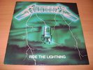 METALLICA - LP RIDE THE LIGHTNING - BERNETT GREEN COVER - FRANCE - FREE SHIP 