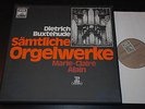 Marie-Claire Alain Buxtehude Organ Works Ed1 EMI/Erato Stereo 7LP Box MINT