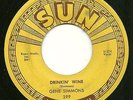 Rare Rockabilly 45-Gene Simmons-Drinkin' Wine/I Done Told You-Sun 299-VG+