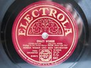 78rpm ARTHUR BRIGGS with MAREK WEBER - CRAZY WORDS - RARE ELECTROLA