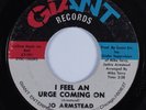 Northern Soul 45 JO ARMSTEAD I Feel An Urge Coming On GIANT HEAR