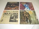 4 JETHRO TULL LP Record Albums Thick As A Brick, Aqualung, War Child, Songs