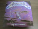 Metallica Ride The Lightning Lyric Back Cover Korea Vinyl LP