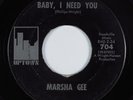 Northern Soul 45 MARSHA GEE Baby, I Need You UPTOWN HEAR