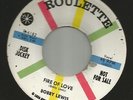 R&B ROCKERS - BOBBY LEWIS - FIRE OF LOVE   -HEAR BOTH -1959 PROMO ROULETTE
