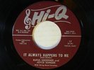 Rufus Shoffner -Joyce Songer 45 IT ALWAYS HAPPENS../RAINDROP VG++ to M- Fortune