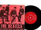 BEATLES 7'' PS She Loves You Sweden 1963 R 5055 rare RED cover Swedish 45